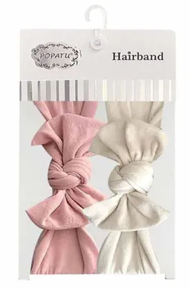 Popatu Baby Girls 2-Piece Elastic Headband Set