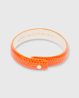 0.5" Lizard Cuff Bracelet in Mandarin