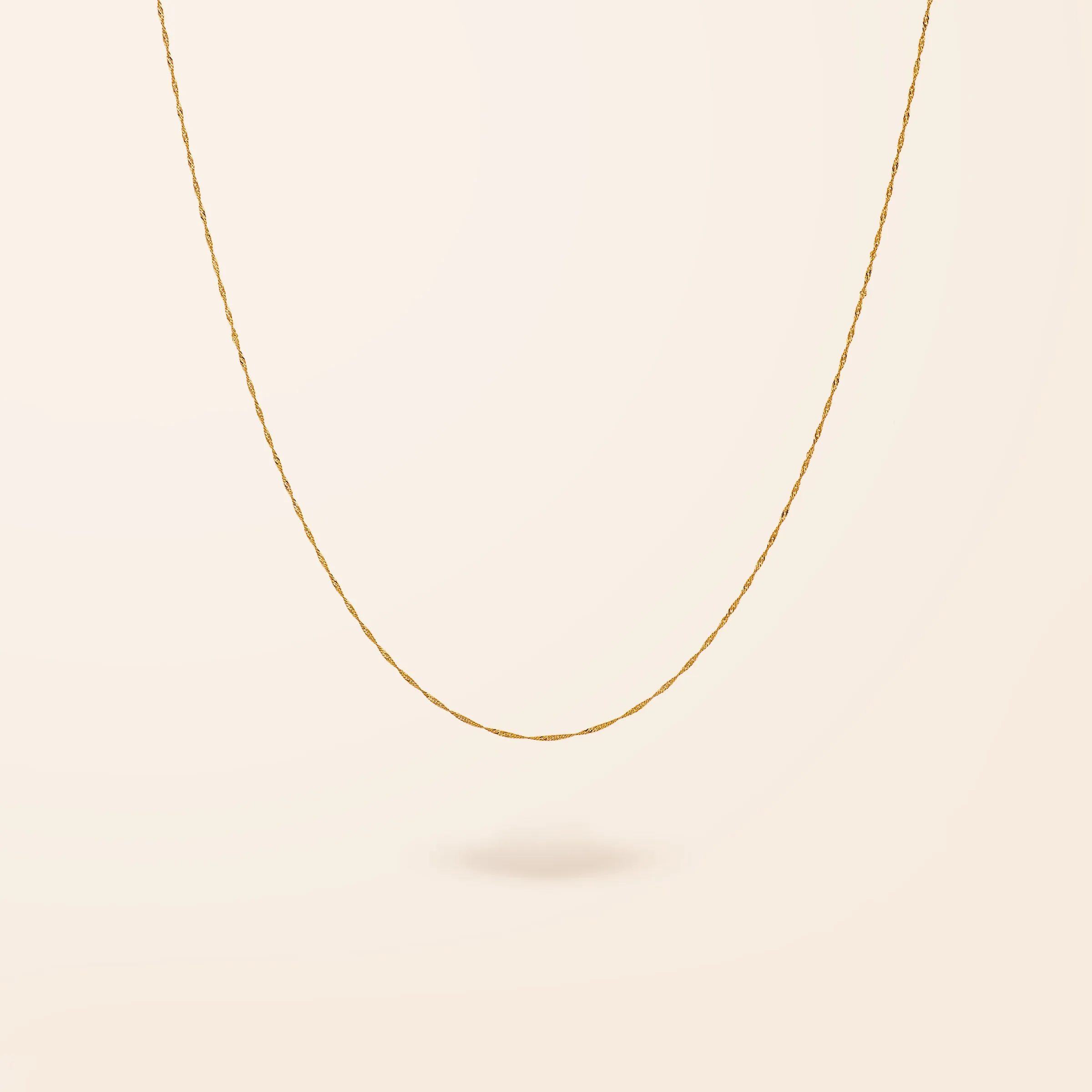 10K Gold Twist Necklace