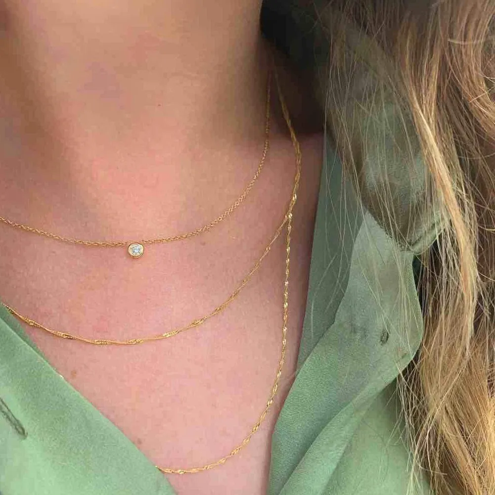 10K Gold Twist Necklace