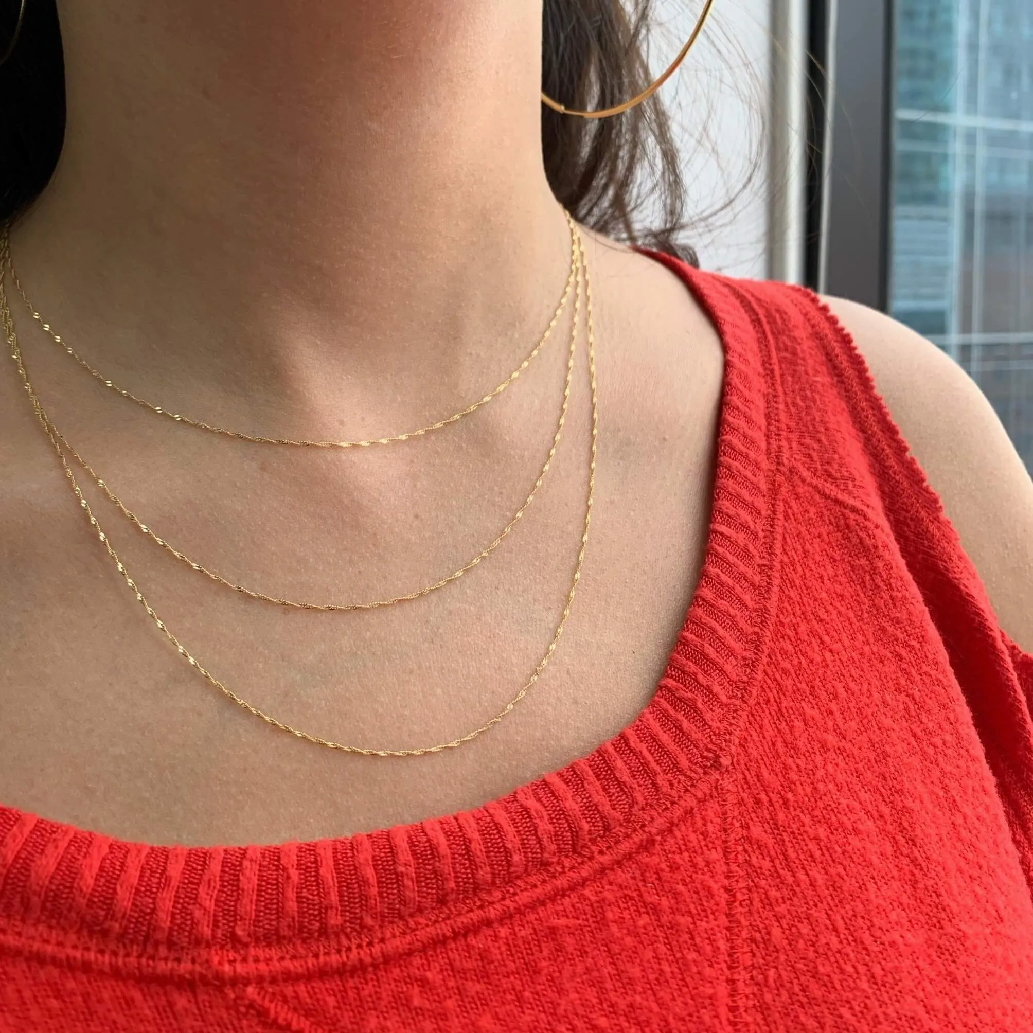 10K Gold Twist Necklace