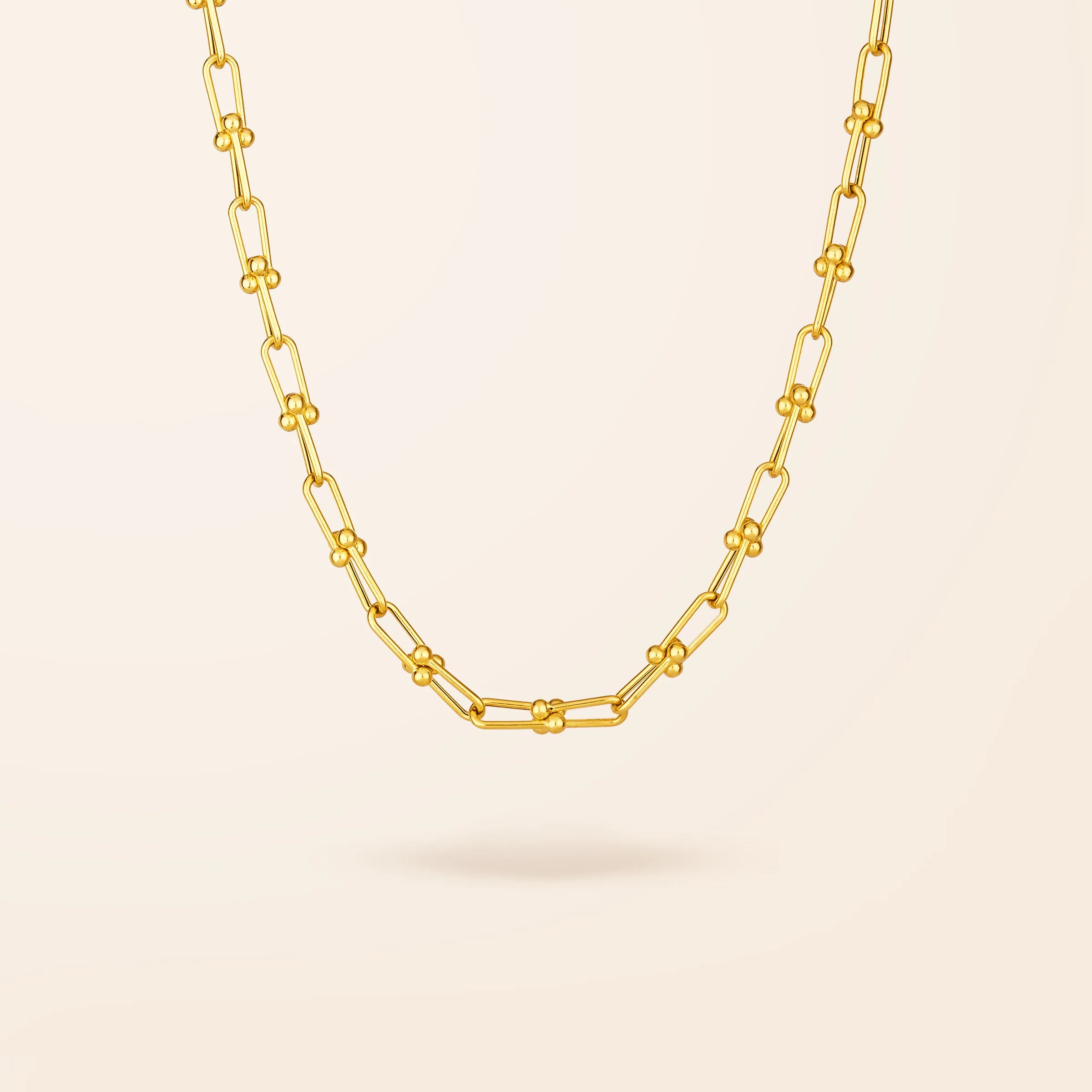 10K Gold U-Link Chain Necklace