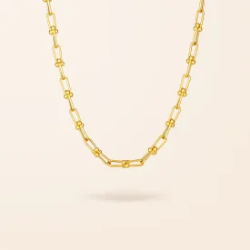 10K Gold U-Link Chain Necklace