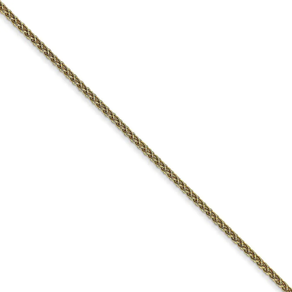 1.25mm 10k Yellow Gold Solid Spiga Chain Necklaces