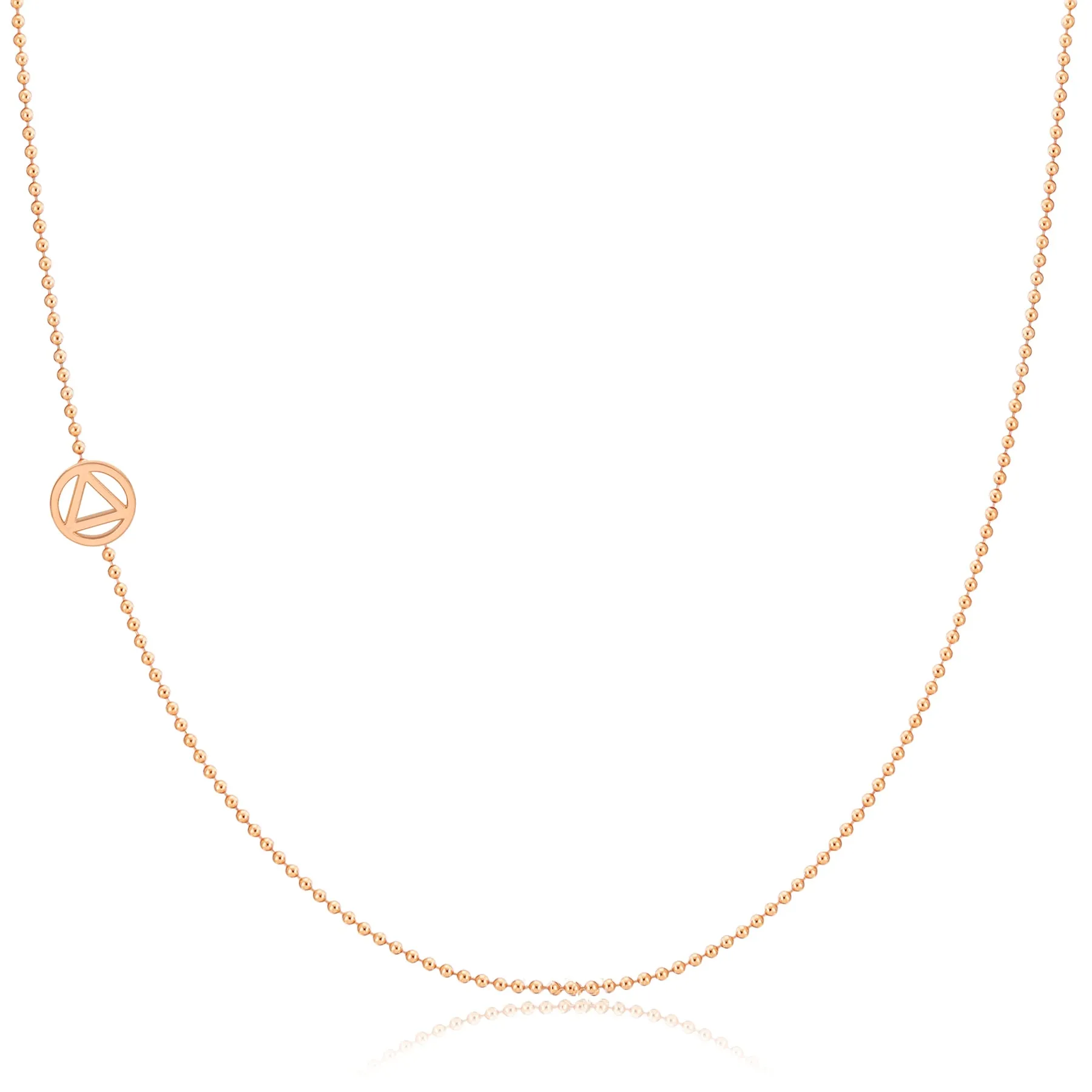 14K GOLD ASYMMETRICAL CHARM NECKLACE - Recovery