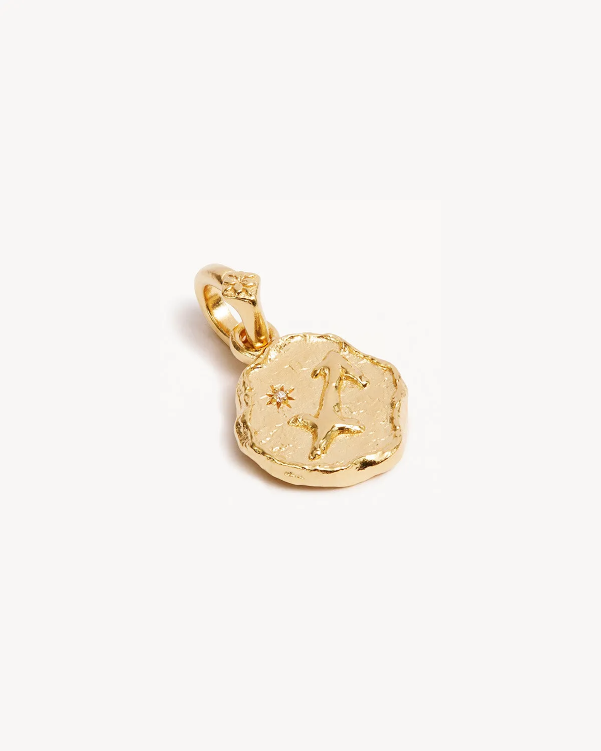 18k Gold Vermeil Cosmic Love Zodiac Annex Link Pendant - Sagittarius