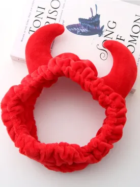 1pc Horn Detail Bath Headband