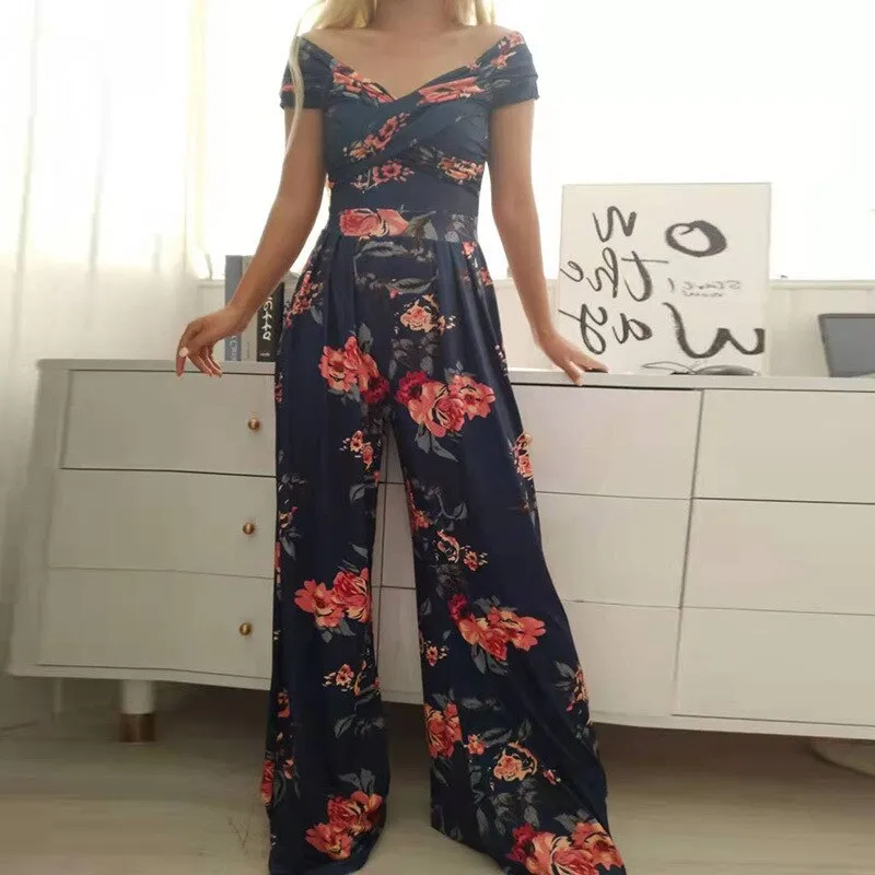 2022 New Summer Wide Leg  Jumpsuits for Women