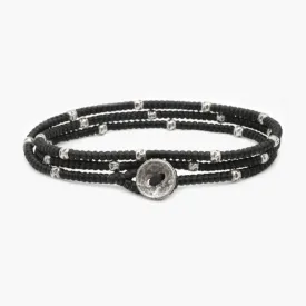 3mm Triple Wrap "Kamasan" Braided Bracelet (Black)