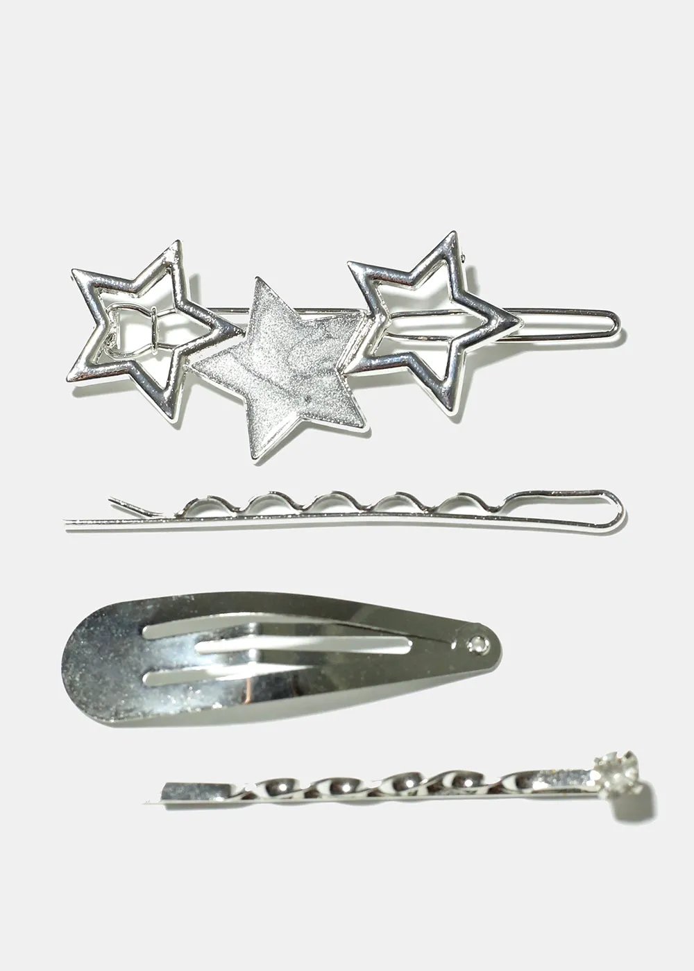 4 Piece Star Hair Clip Set