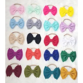 6 Inch Nylon Bow Headbands