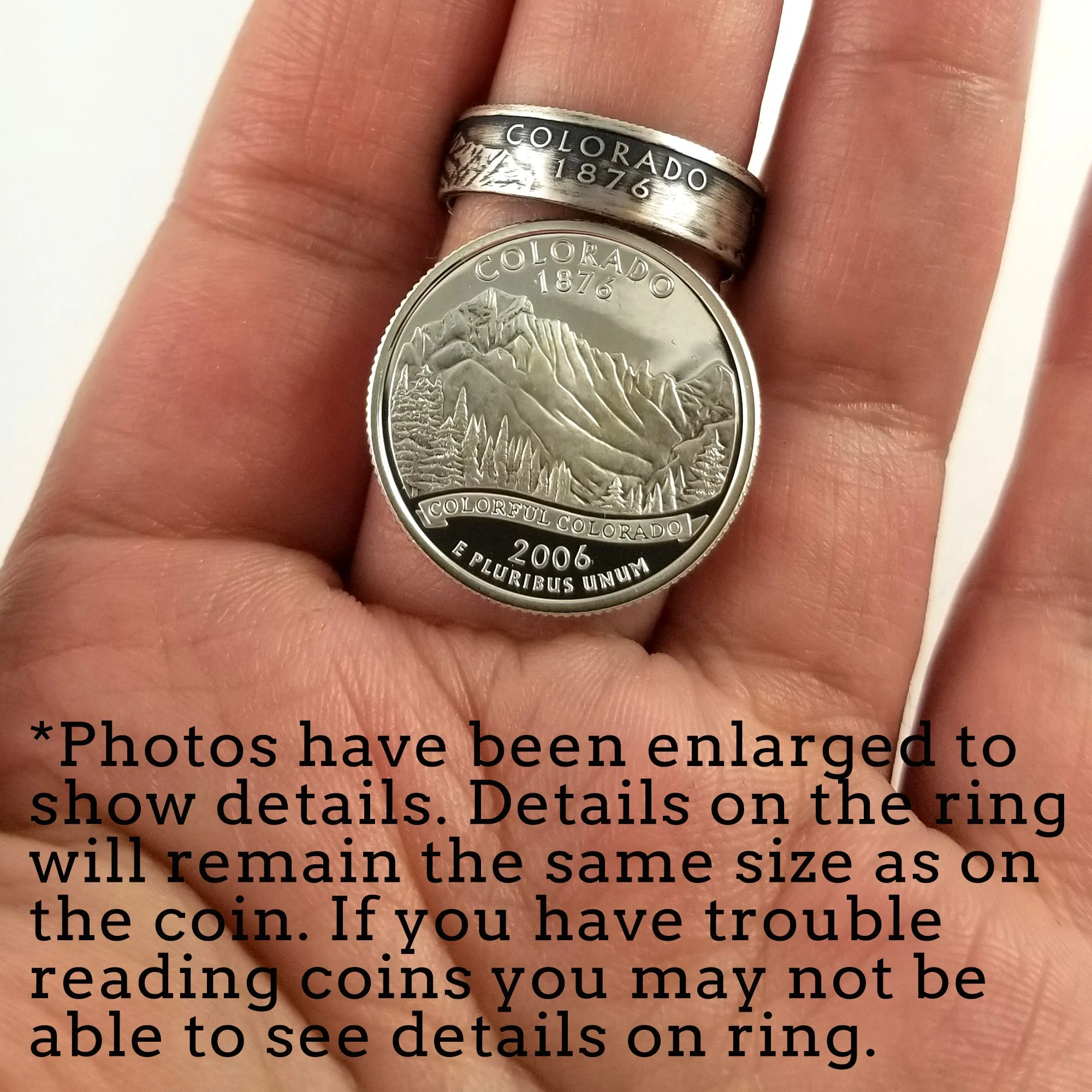 90% Silver American Samoa Quarter Ring