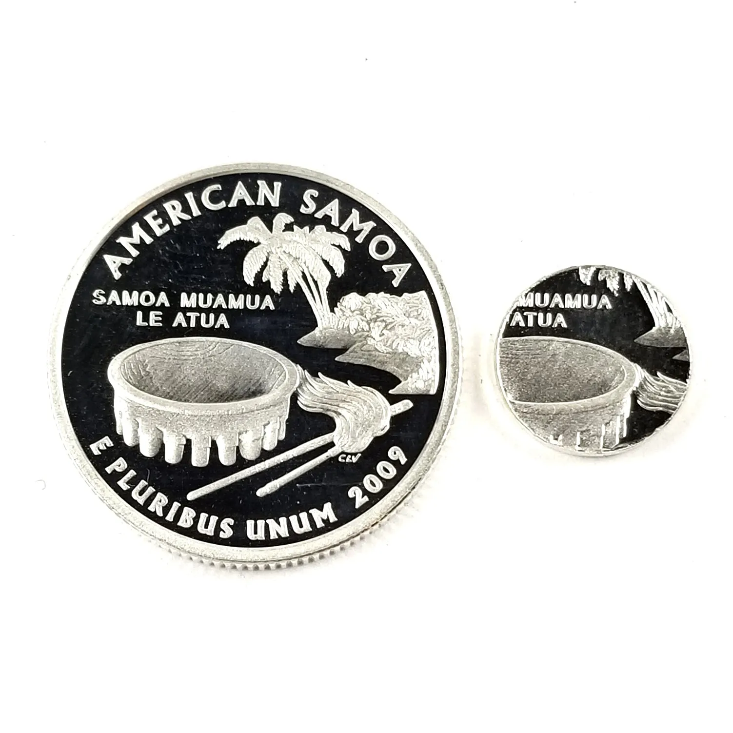 90% Silver American Samoa Quarter Ring