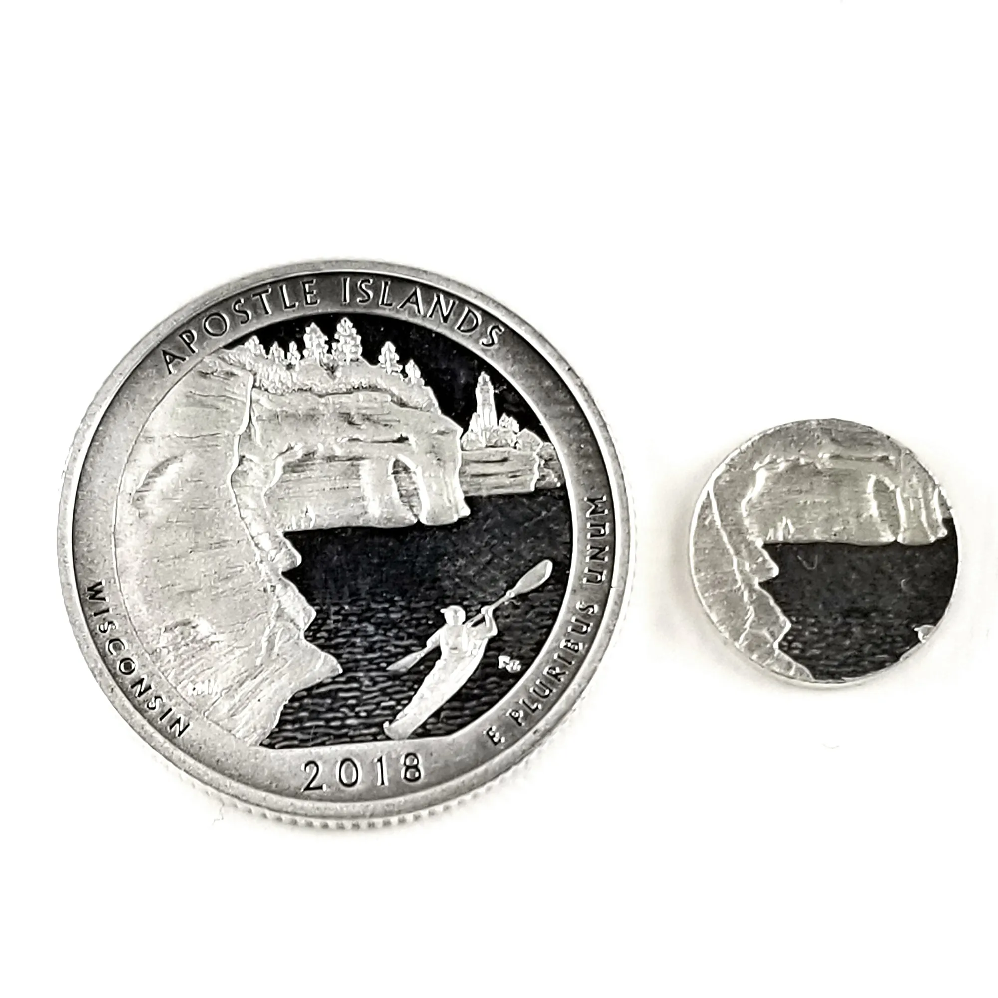 90% Silver Apostle Islands National Park Quarter Ring