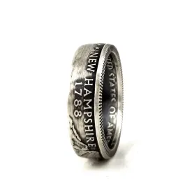 90% Silver New Hampshire Quarter Ring