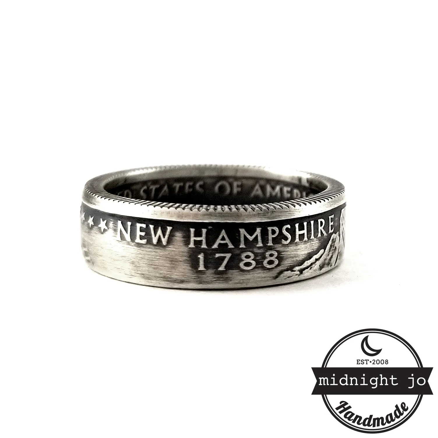 90% Silver New Hampshire Quarter Ring