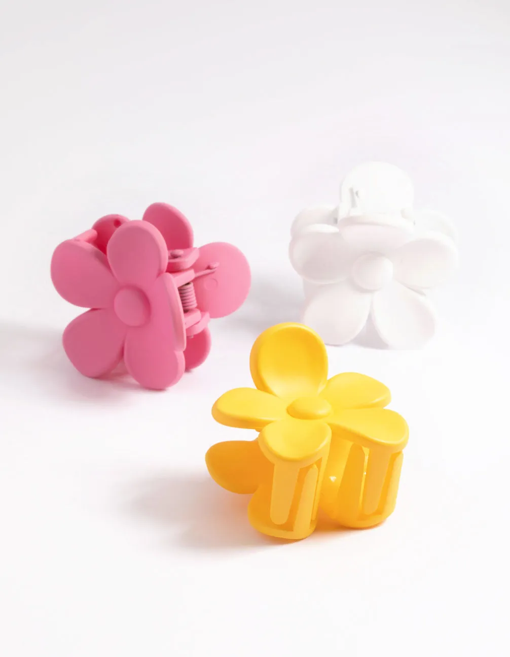 90s Mini Daisy Hair Claw Clips Pack