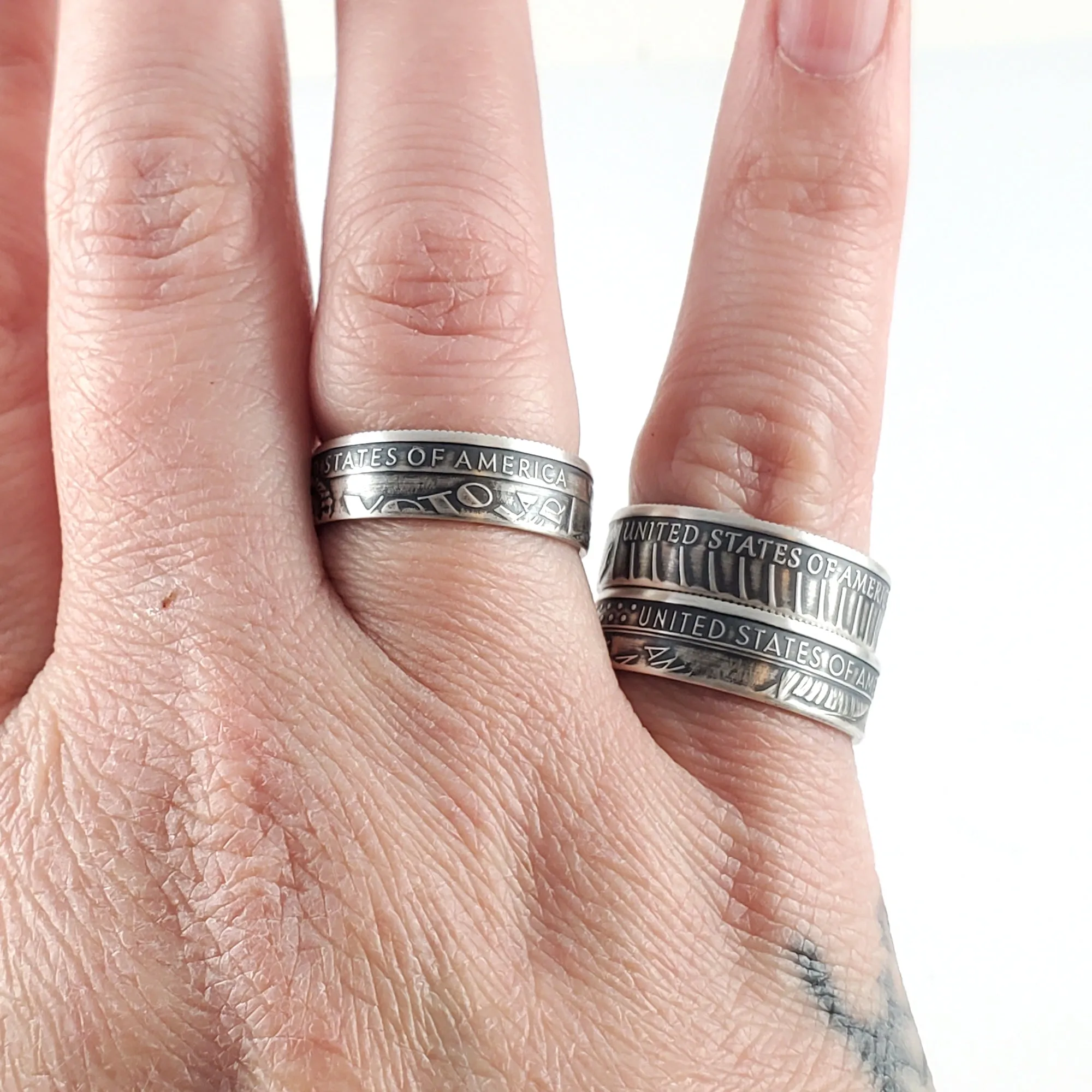 99.9% Fine Silver 2022 American Women Quarter Ring