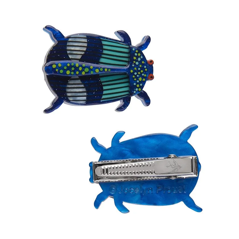 A Jewel Among Beetles Hair Clips Set - 2 Piece