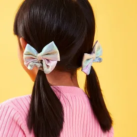 Accessorize London Girl Ombre Bow Clips set of 2