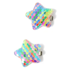 Accessorize London Girl's 2X Sequin Star Salon Clips