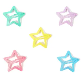 Accessorize London Girl's 5 X Star Clic Clacs