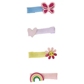 Accessorize London Girl's Flower Hair Clips Pack Of Four