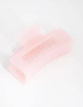 Acrylic Pink Rectangle Claw