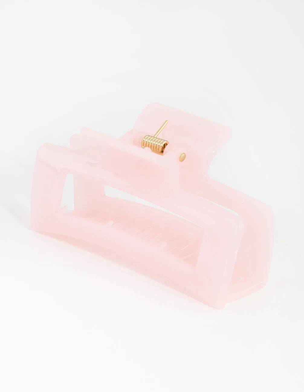 Acrylic Pink Rectangle Claw