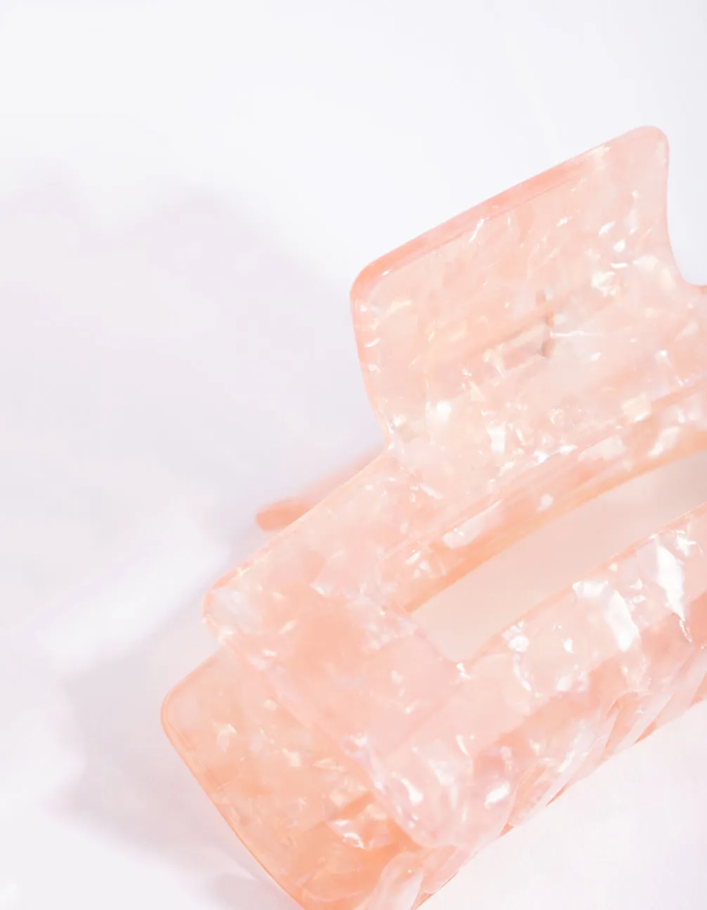 Acrylic Pink Rectangle Claw