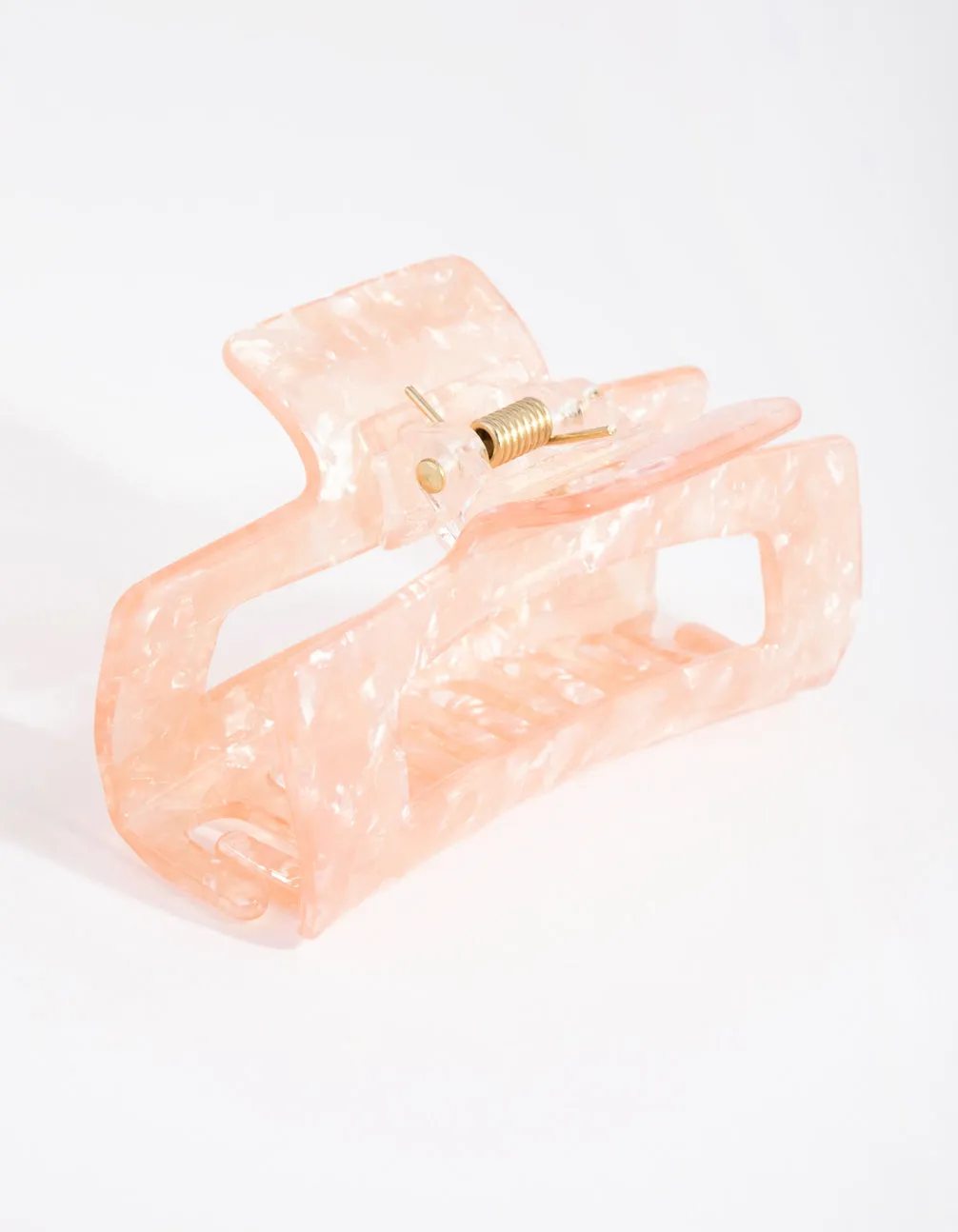 Acrylic Pink Rectangle Claw