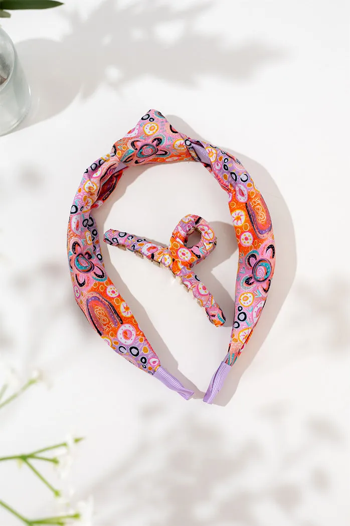 Adventure Knot Headband & Wrapped Butterfly Claw Clip