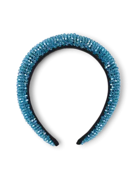 Ainsley Blue Beaded Headband