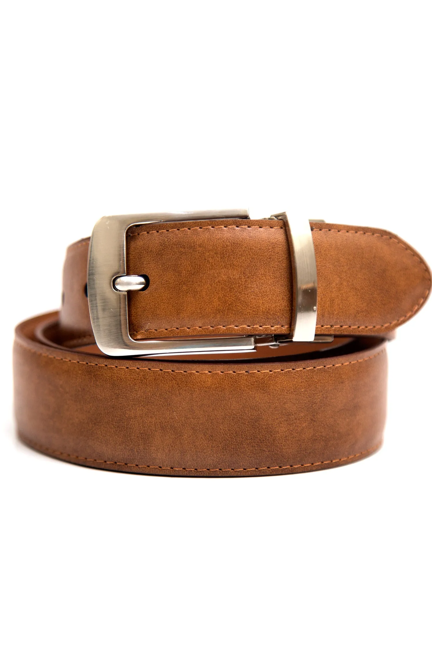 Almond Tan Suede Reversible Belt