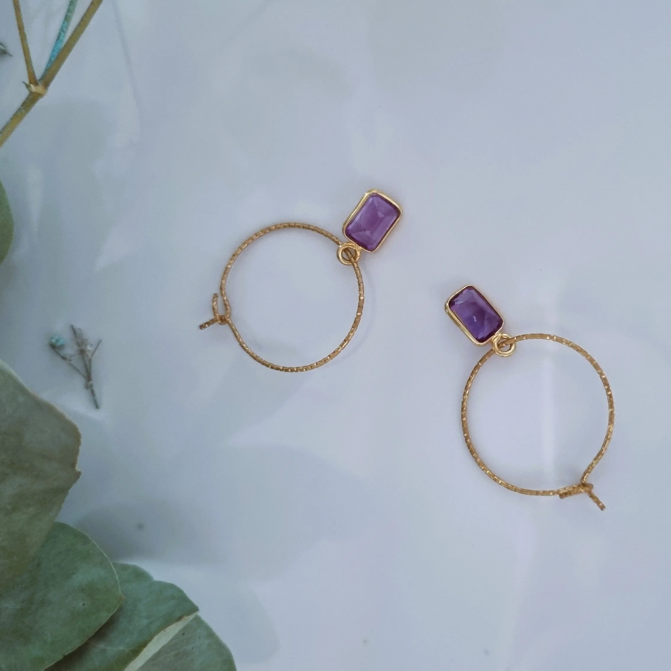 Amethyst's earrings