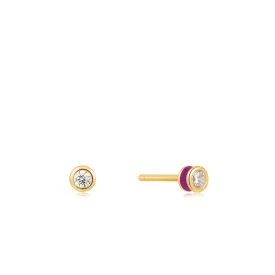 Ania Haie Berry Enamel Gold Stud Earrings