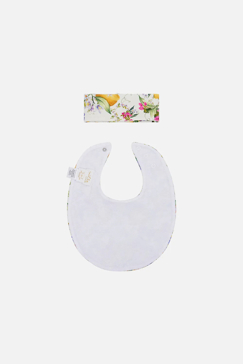 BABIES OVERSIZED BIB AND HEADBAND SET CATERINA SPRITZ