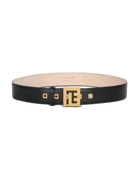 Balmain P-Belt 3.5 cm leather belt