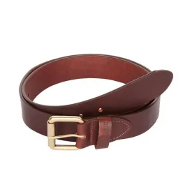 Brown Barbour Genuine Leather Matt Belt - Stylish Mens Accessories