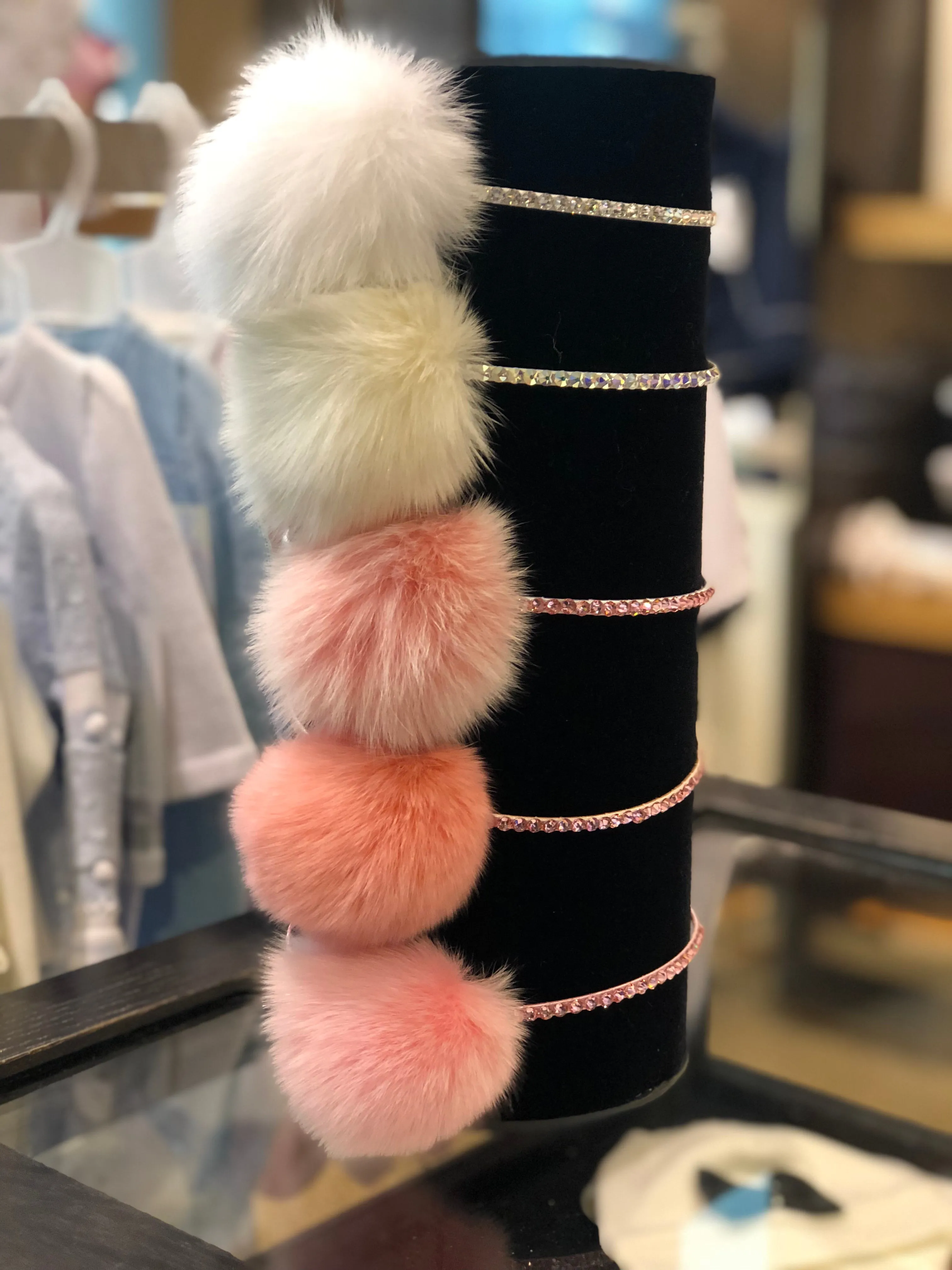 Bari Lynn Fur Crystal Headband