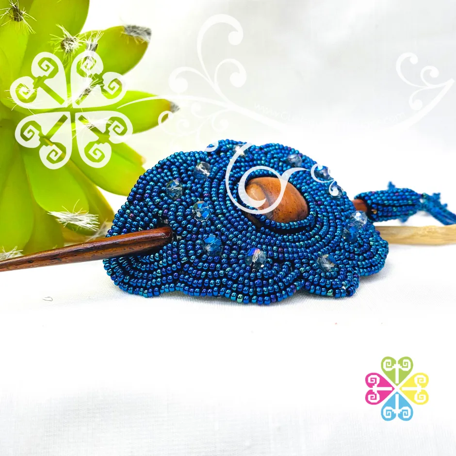 Beaded Hair Brooch