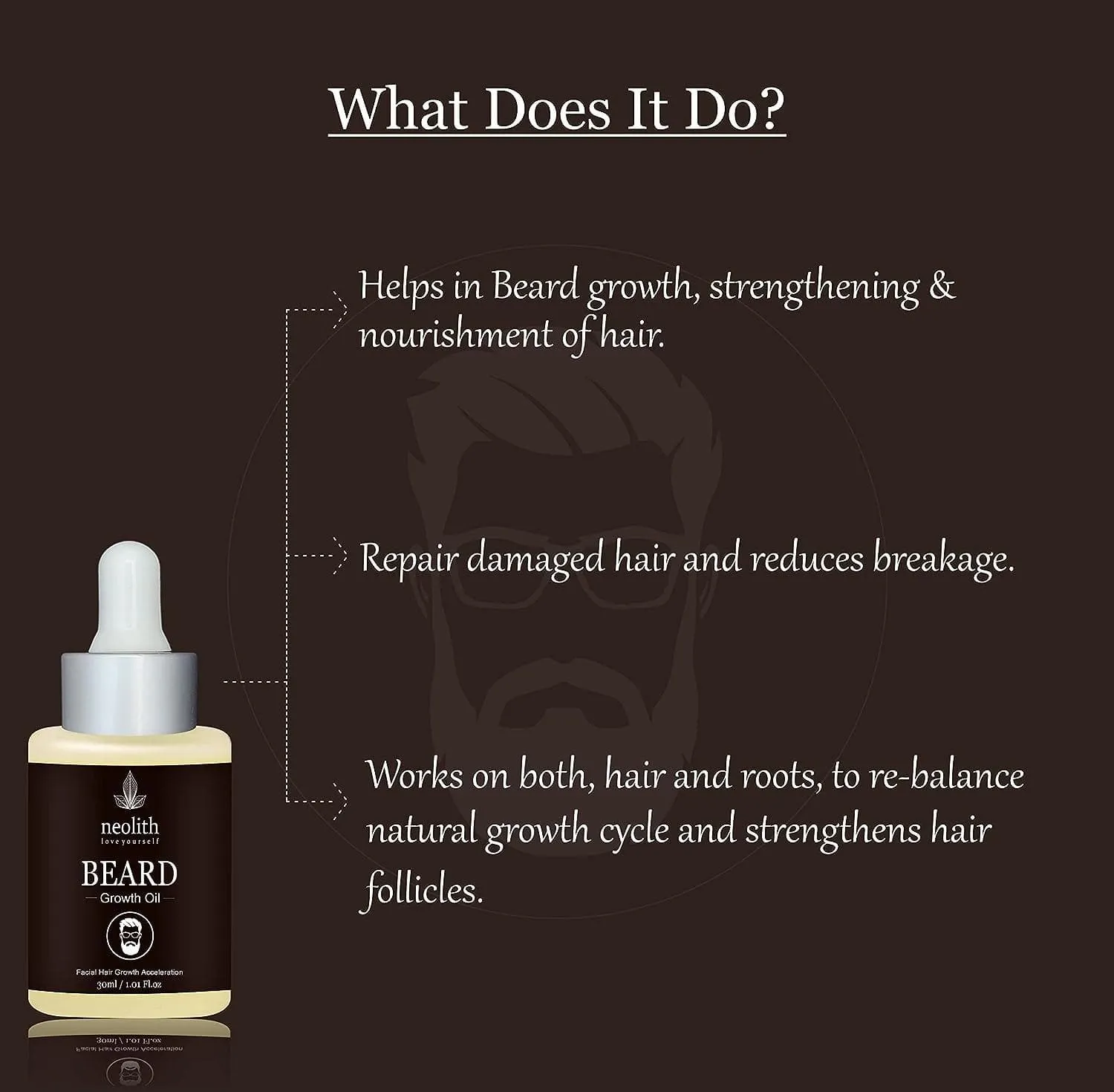 Beard growth oil fragrance free (30ml) | NEOLITH