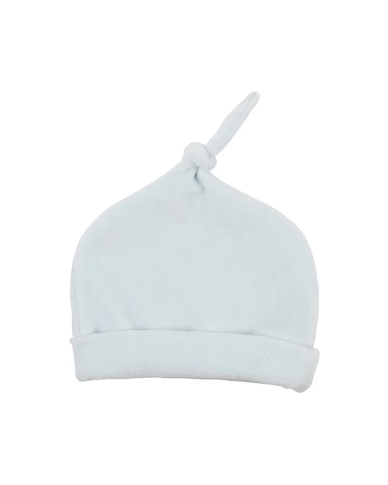 Bebe Dex Velour Beanie - Sky Blue (Size NB-9M)