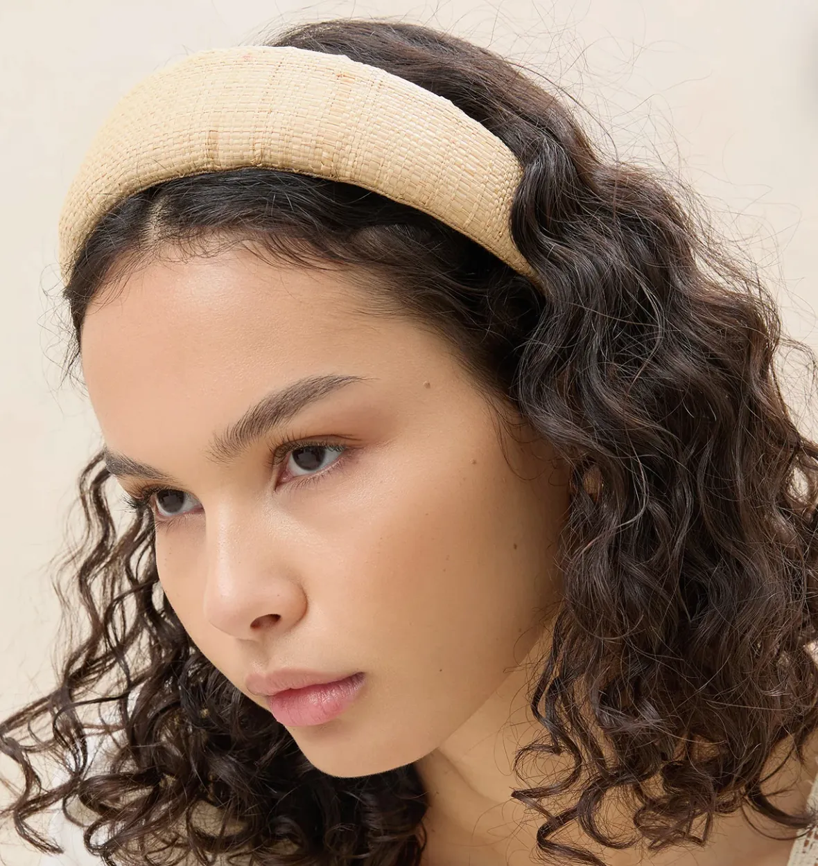 Bellamy Natural Puffy Headband ~ Natural