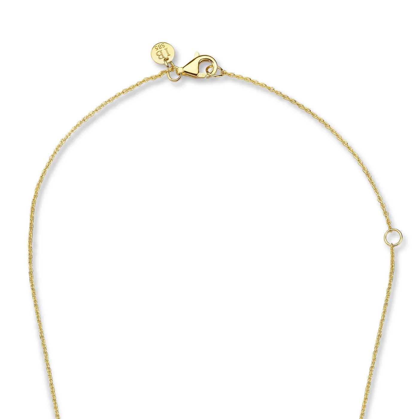 Belleville Luna 14 karat gold necklace with freshwater pearls