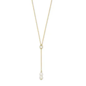 Belleville Luna 14 karat gold necklace with freshwater pearls