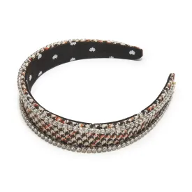 Bessette Crystal Edge Headband ~ Oak Tweed