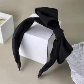 Big Black Side Bow Headband