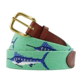 Billfish Needlepoint Belt