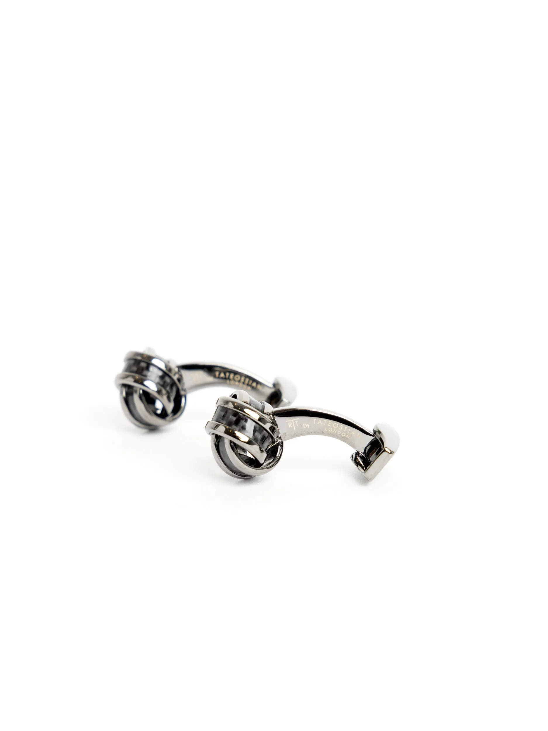 Black Knot Carbon Fibre Cufflinks